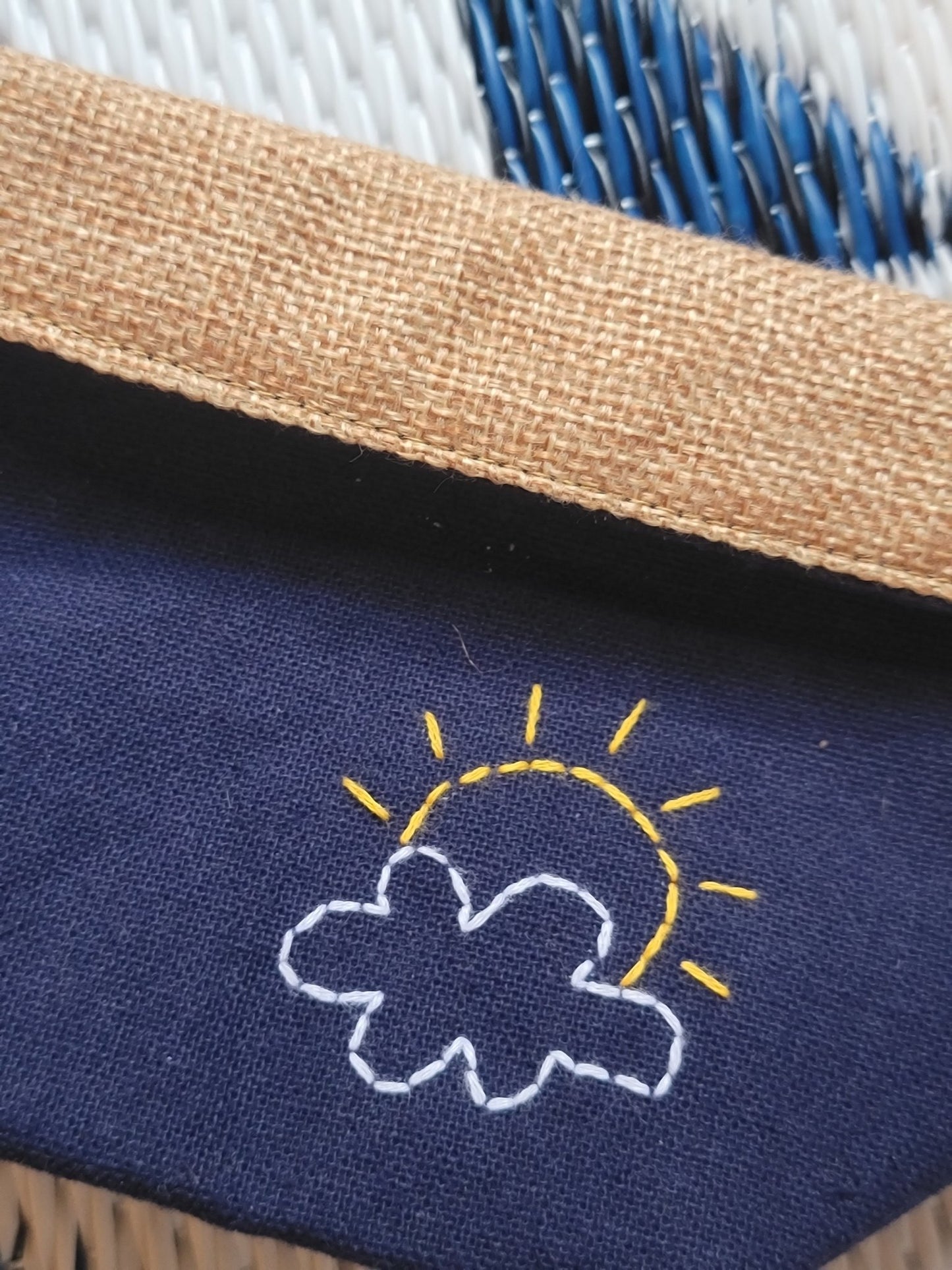 Plant Pot Cover-Partly cloudy-3