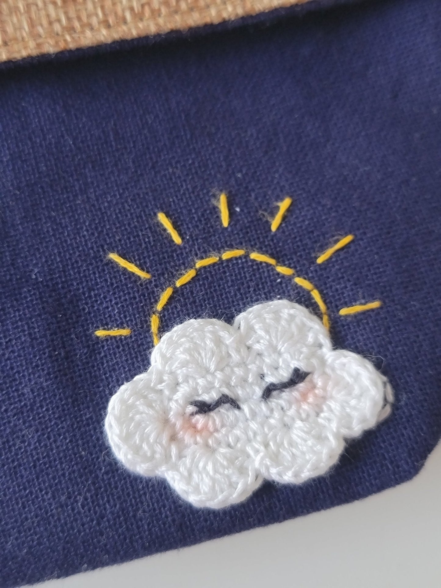 Plant Pot Cover-Partly cloudy-2