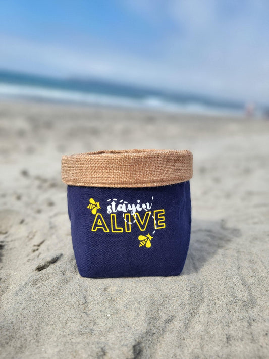 Plant Pot Cover-Stayin' alive-1