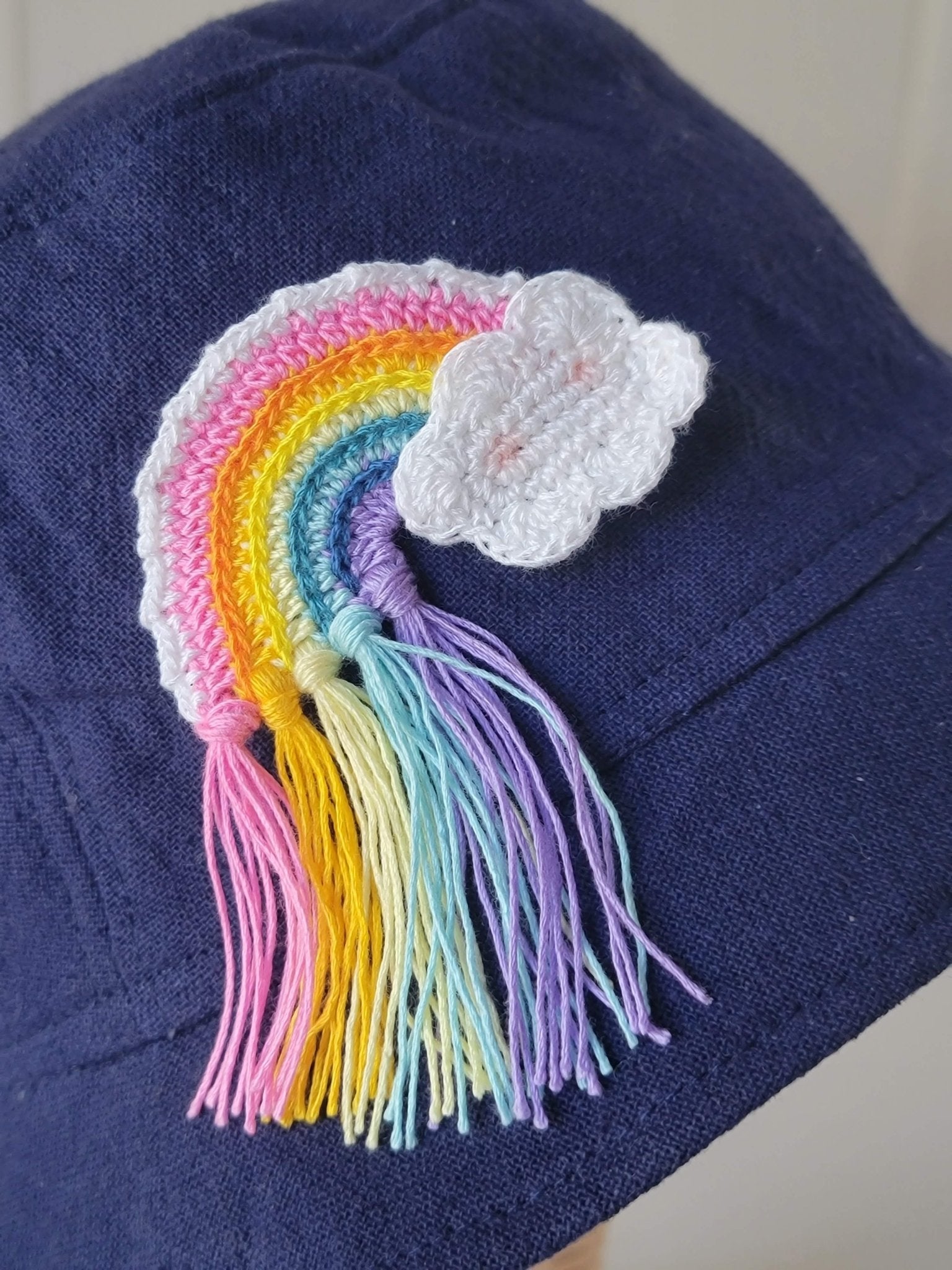 Bucket hat-Rainbow fringe-3