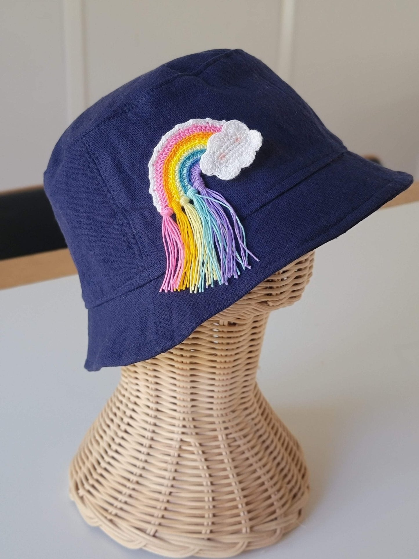 Bucket hat-Rainbow fringe-2